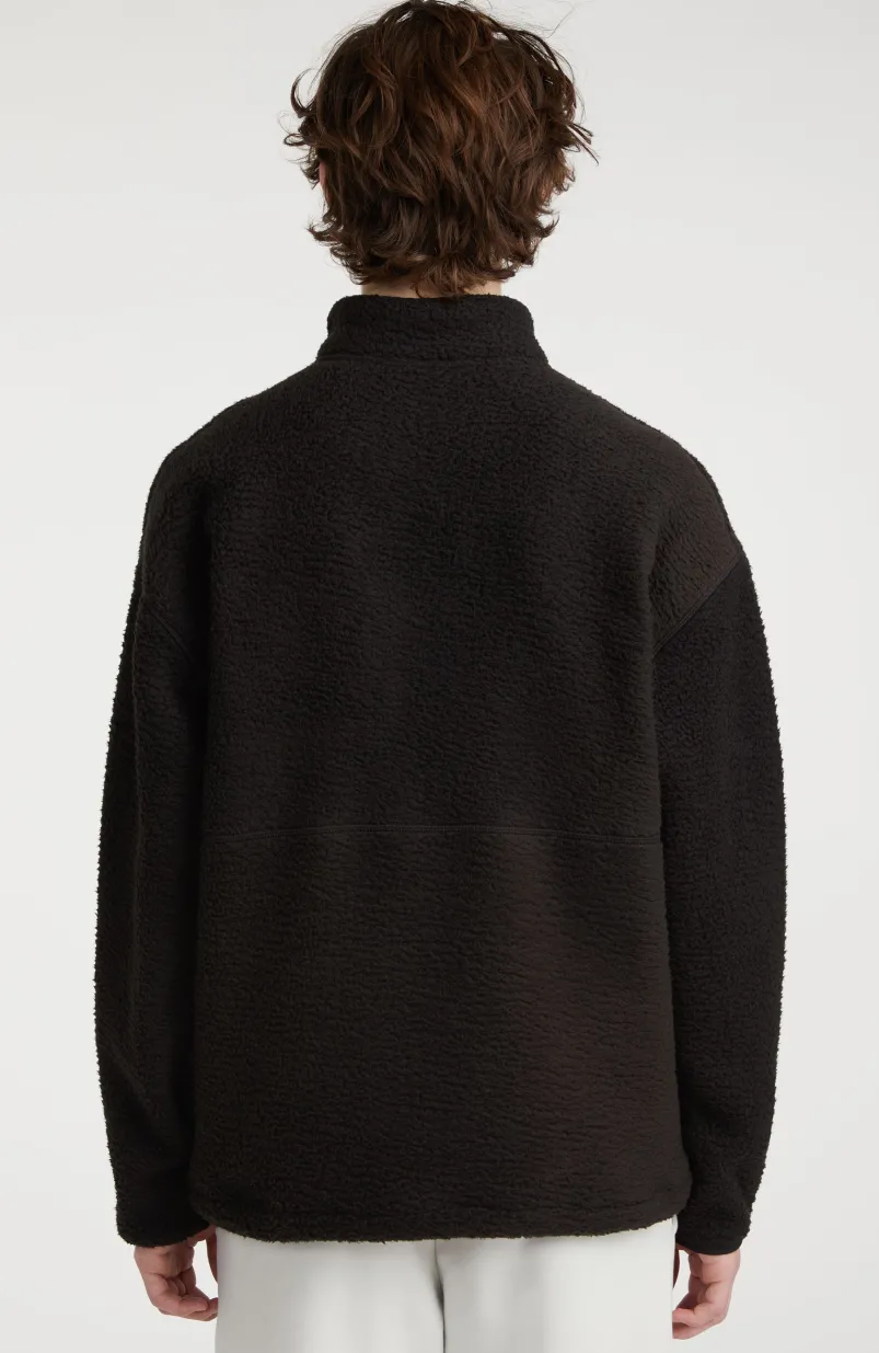 Trui Surf Heroes Fleece Met Halve Rits | Black Out