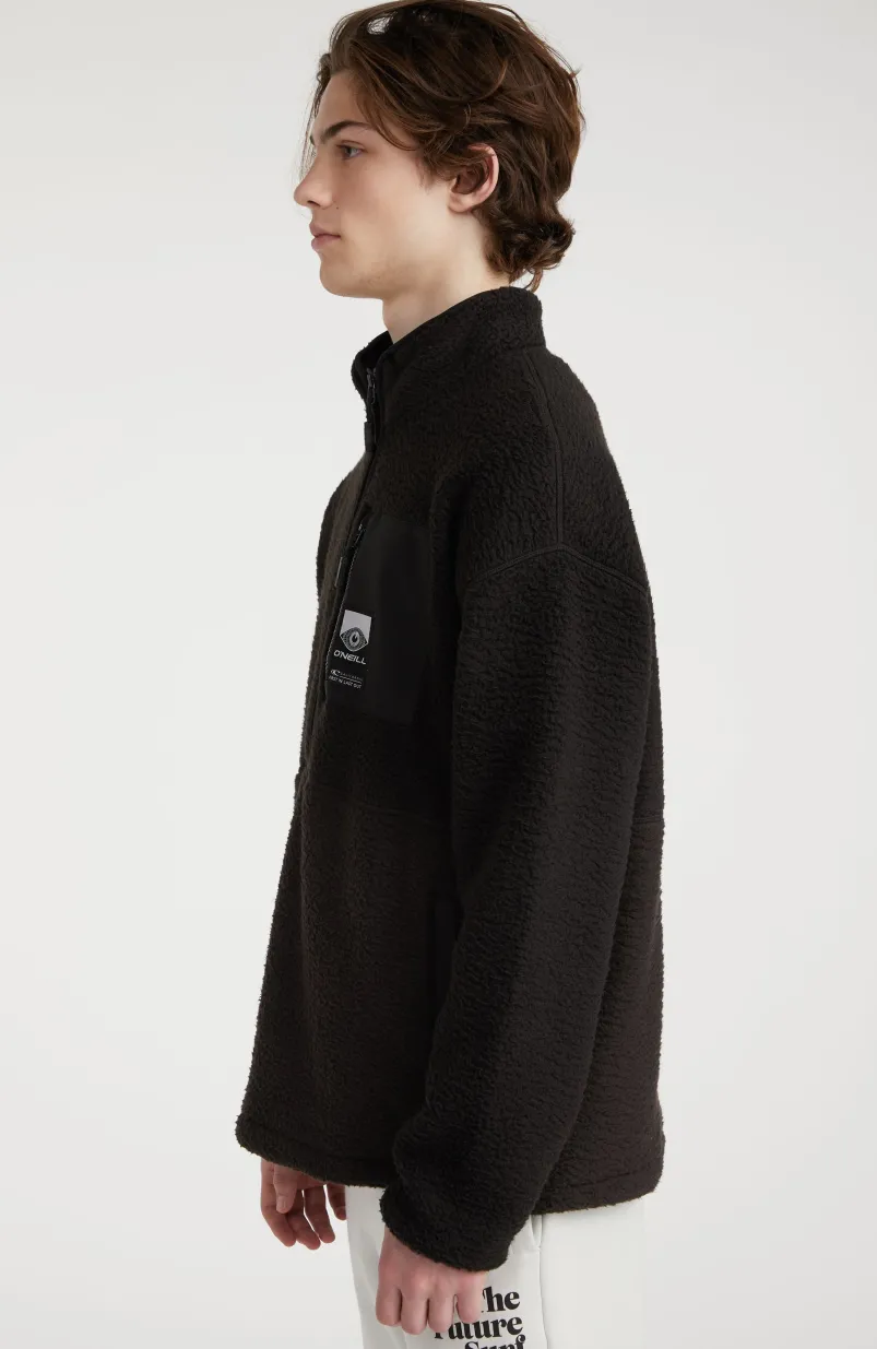 Trui Surf Heroes Fleece Met Halve Rits | Black Out