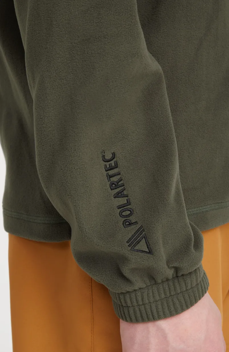 Trui Utility Light Fleece Met Halve Rits | Forest Night