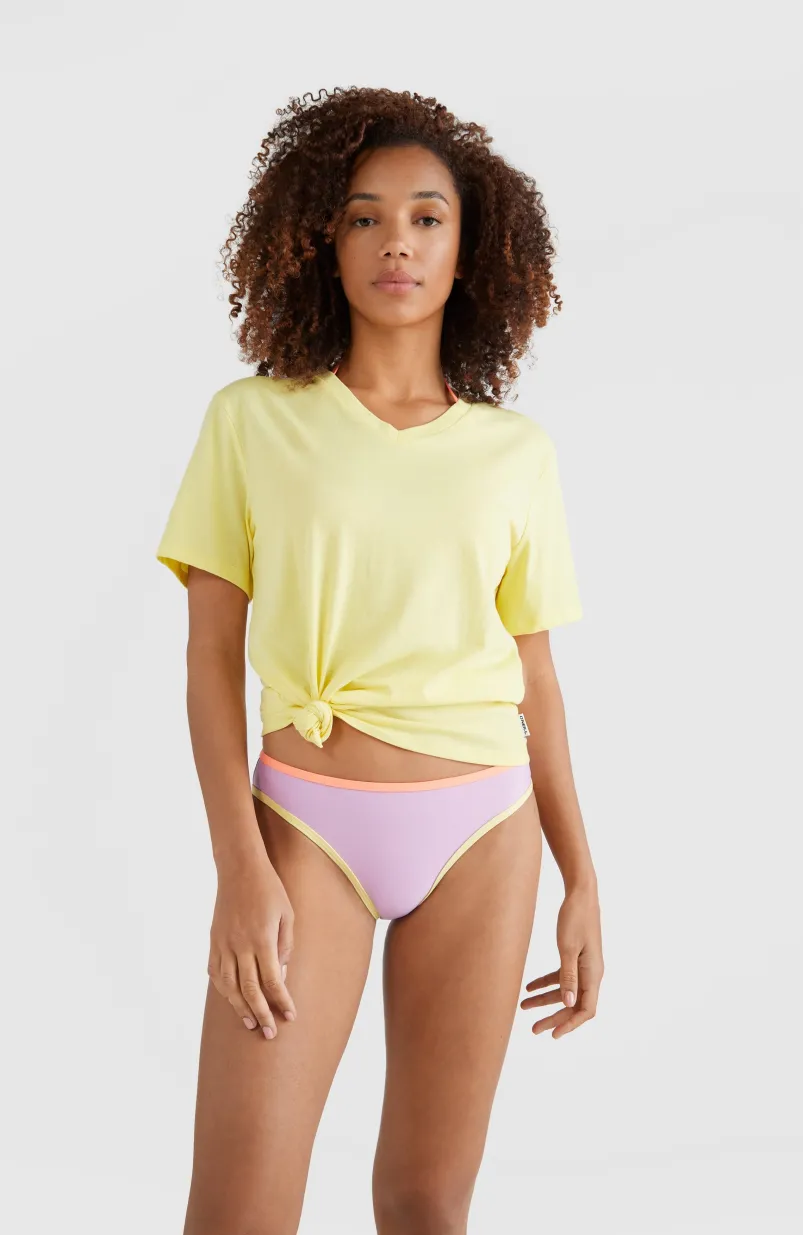 T-shirt Essentials Met V-hals | Sunshine