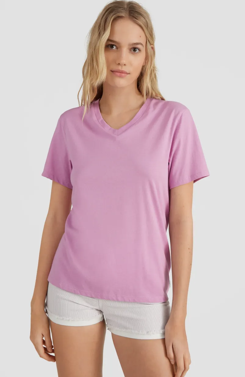 T-shirt Essentials Met V-hals | Violet Tulle