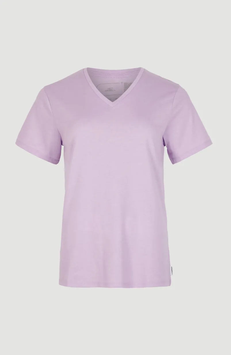 T-shirt Essentials Met V-hals | Purple Rose