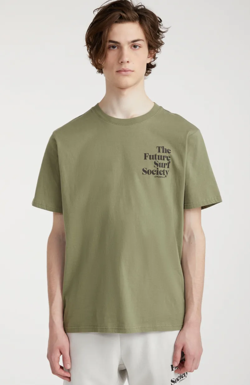 T-shirt Future Surf Society | Deep Lichen Green