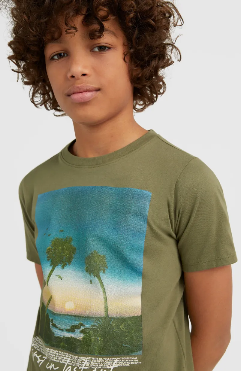 T-shirt Loren | Deep Lichen Green