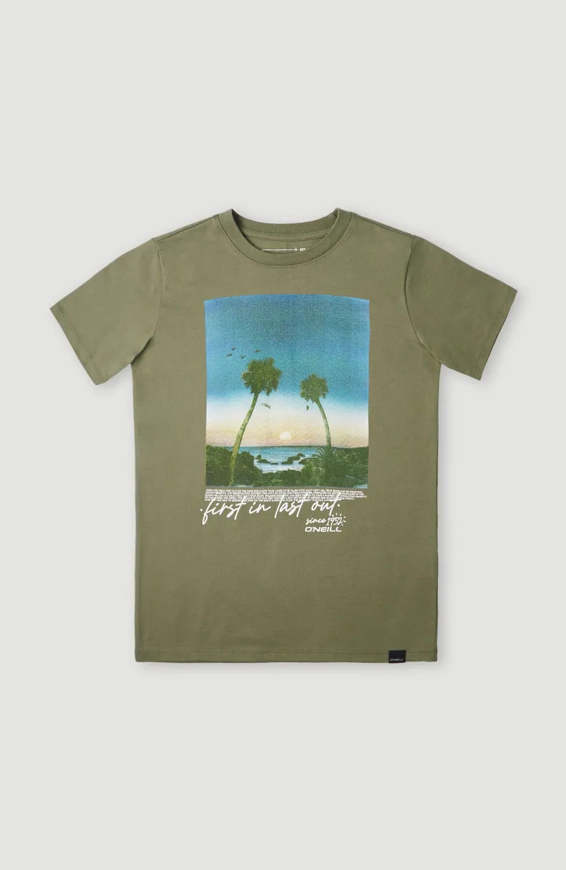 T-shirt Loren | Deep Lichen Green