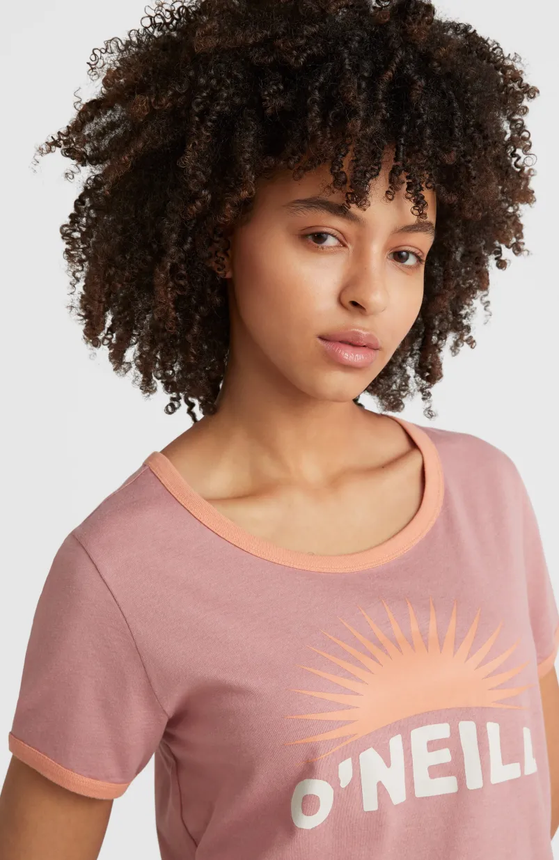 T-shirt Marri Ringer | Ash Rose