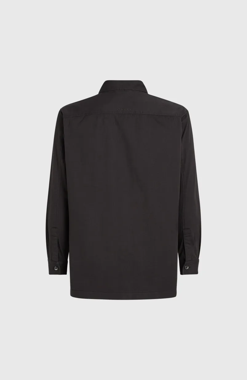 Twill Overshirt | Black Out