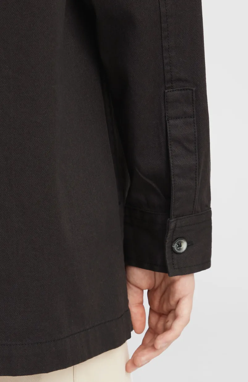 Twill Overshirt | Black Out