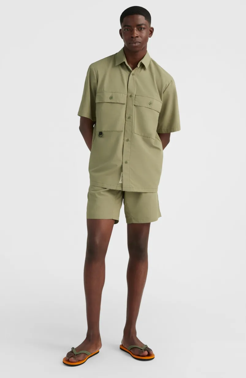 Utility 17" Hybrid Short | Deep Lichen Green