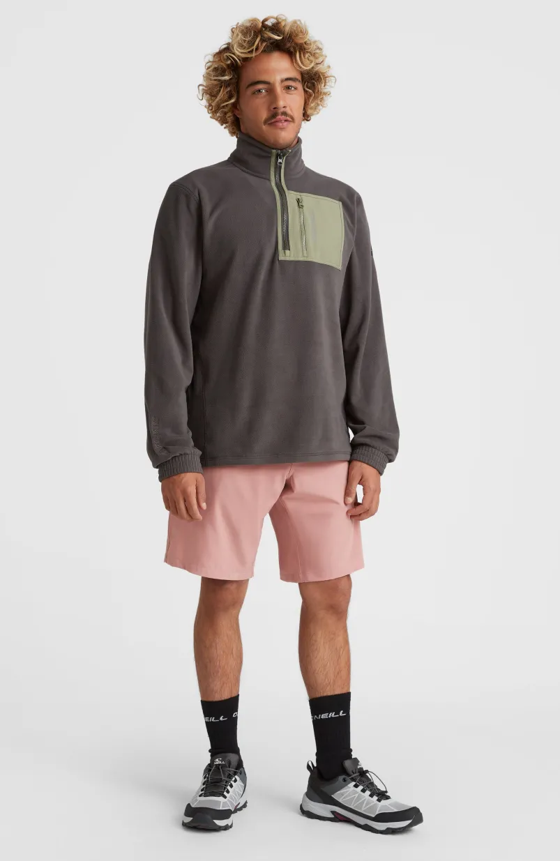 Utility Half Zip Fleece | Raven