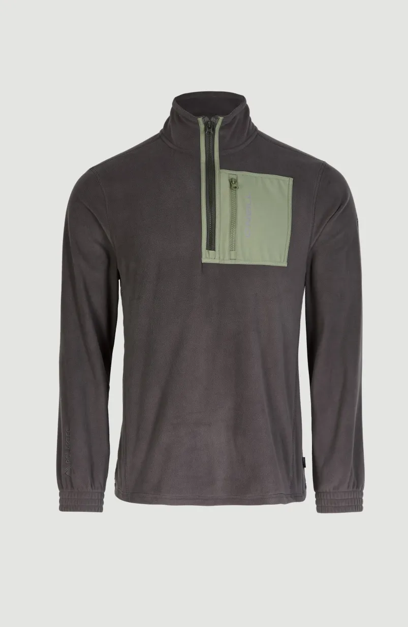 Utility Half Zip Fleece | Raven