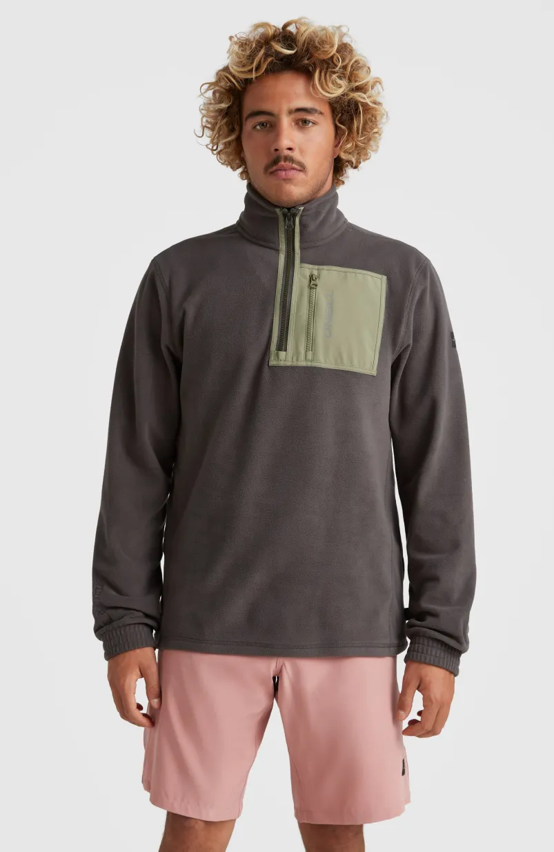 Utility Half Zip Fleece | Raven