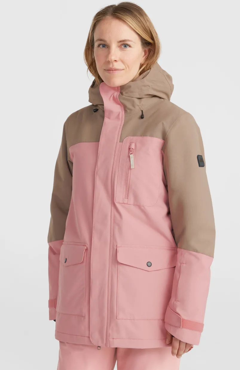 Utility Hybrid Wintersportjas | Genuine Pink Colour Block