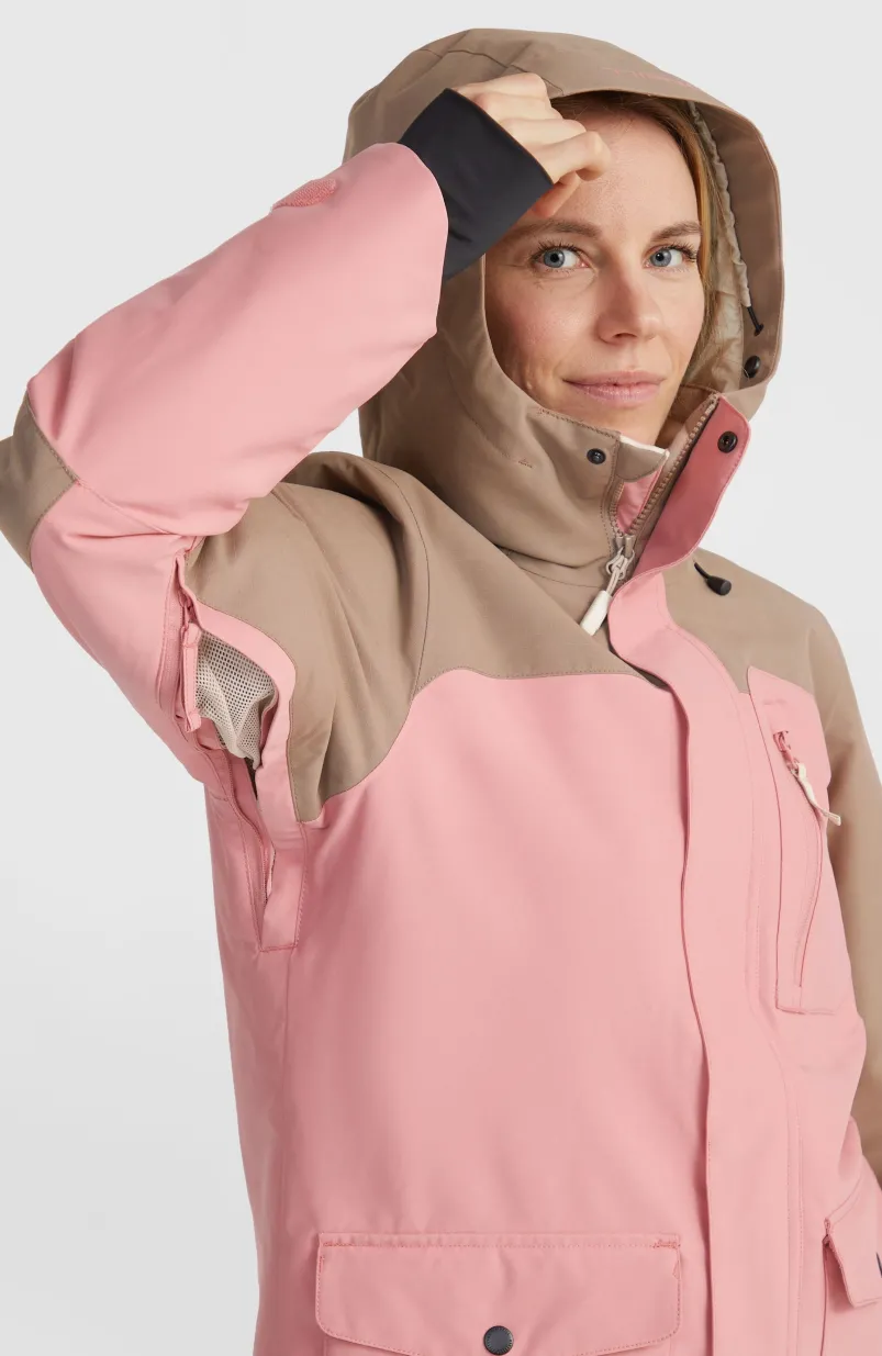 Utility Hybrid Wintersportjas | Genuine Pink Colour Block