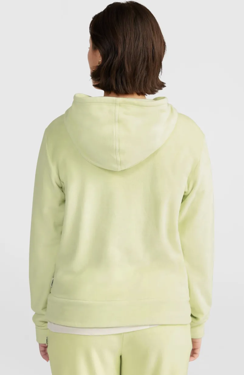 Velour Fleecehoodie | Lime Wash