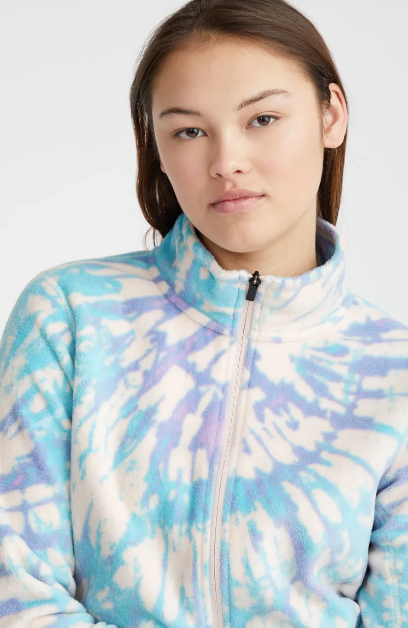 Vest Clime Printed Fleece | Pink Tie Dye