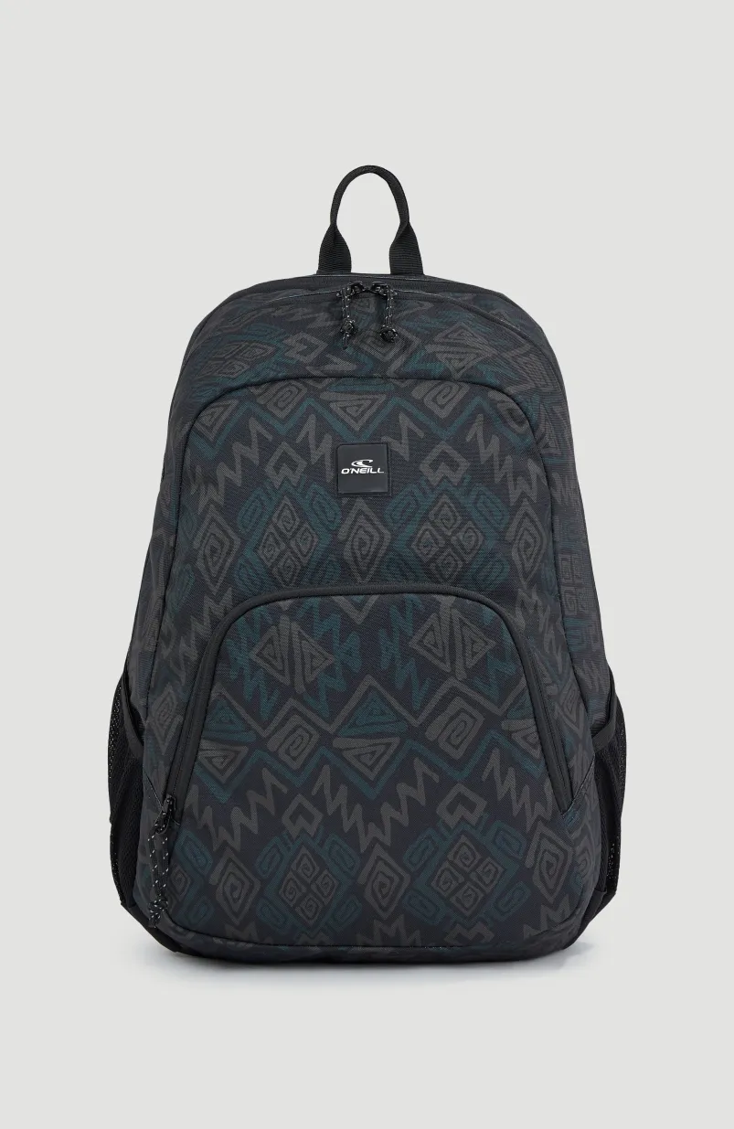 Wedge Rugtas | Black Retro Ikat