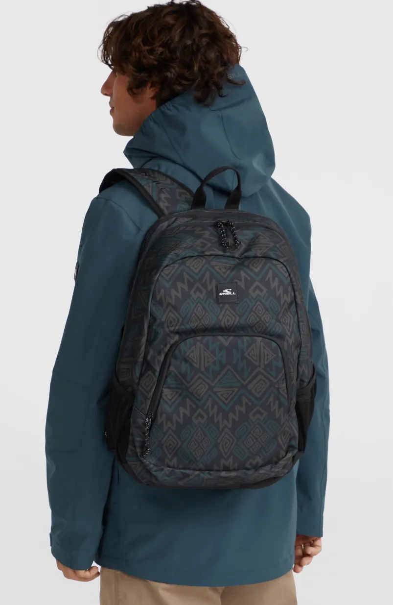 Wedge Rugtas | Black Retro Ikat