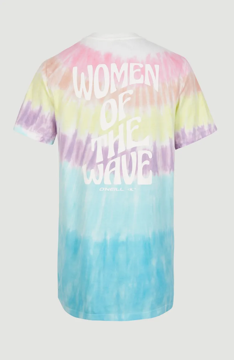 Women Of The Wave T-Shirtjurk | Blue Tie Dye