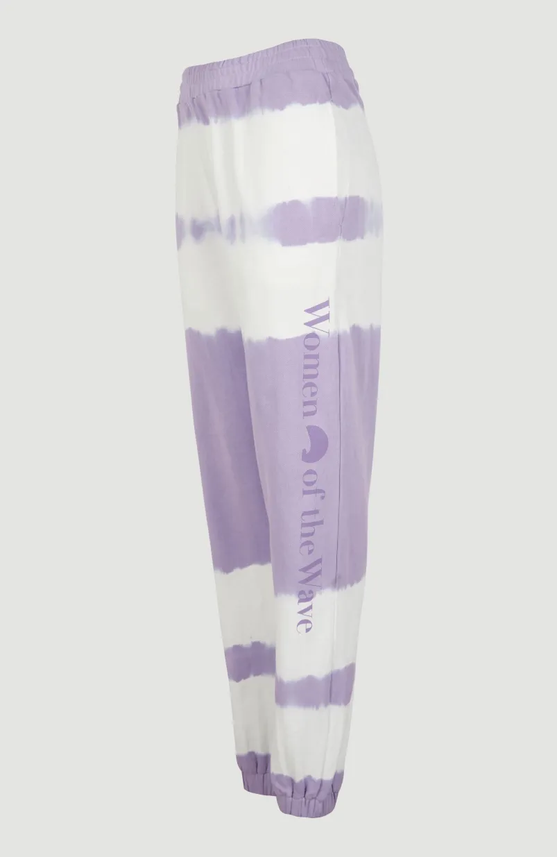 Women Of The Wave High-Waist Broek | Purple Tie Dye
