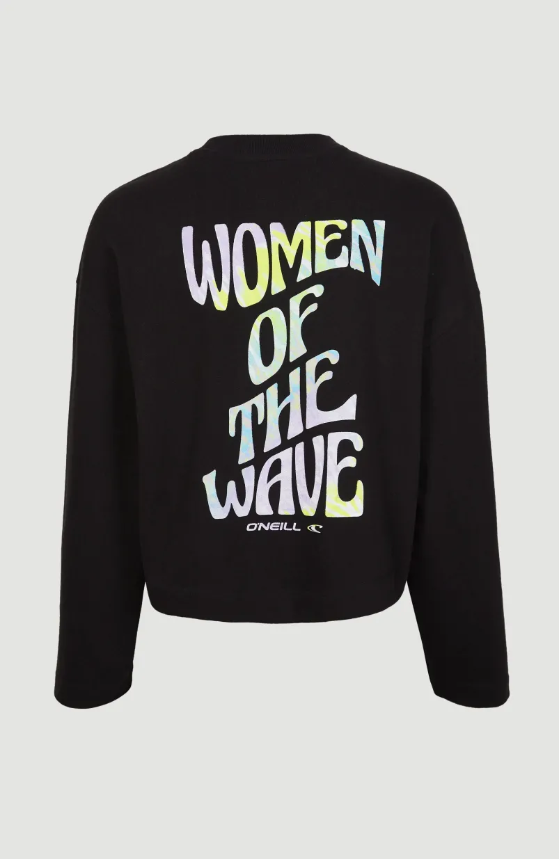 Women Of The Wave Crew Sweatshirt | Black Out