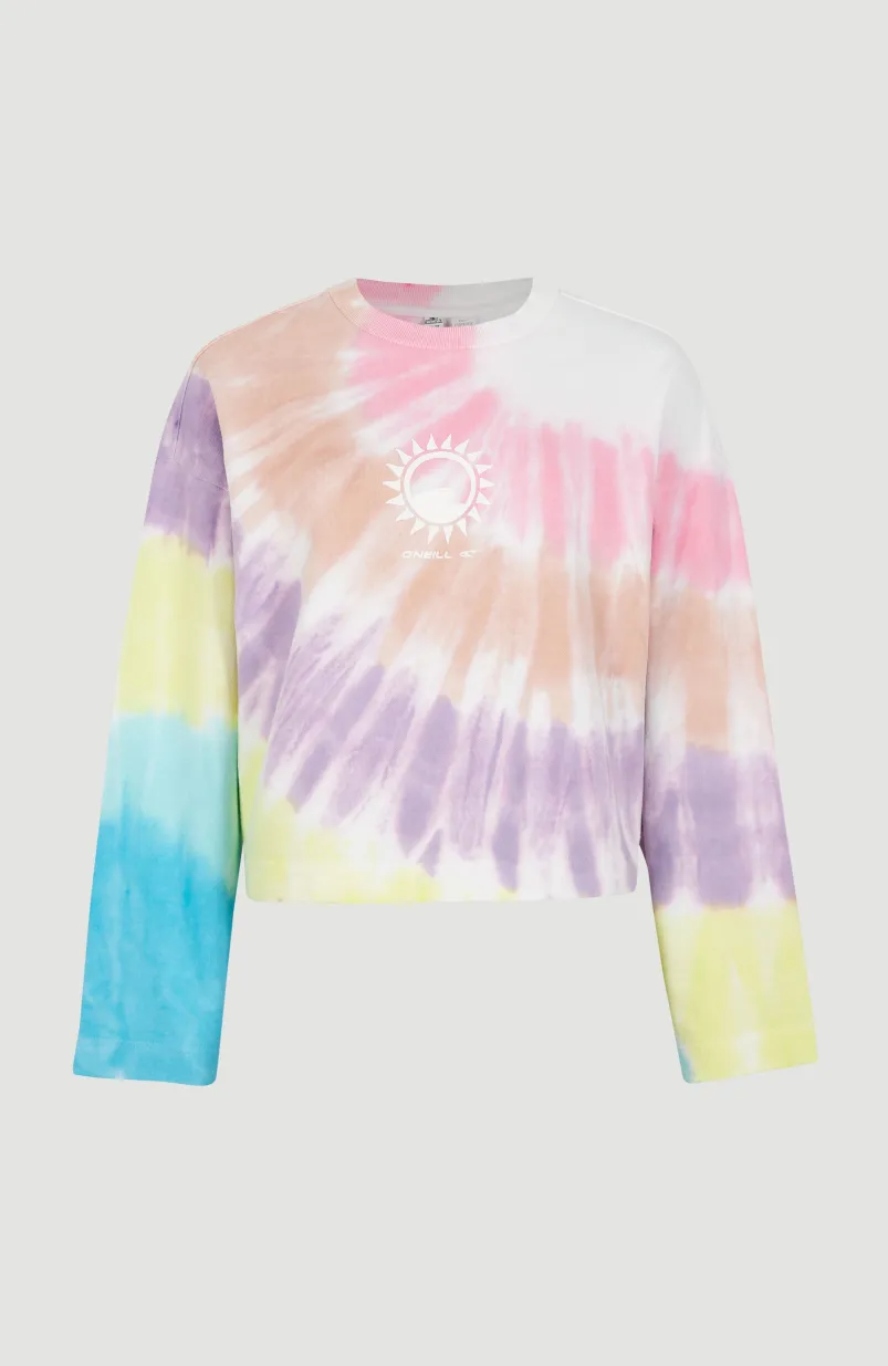 Women Of The Wave Crew Sweatshirt | Blue Tie Dye