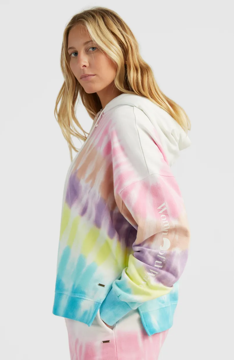 Women Of The Wave Hoodie | Blue Tie Dye