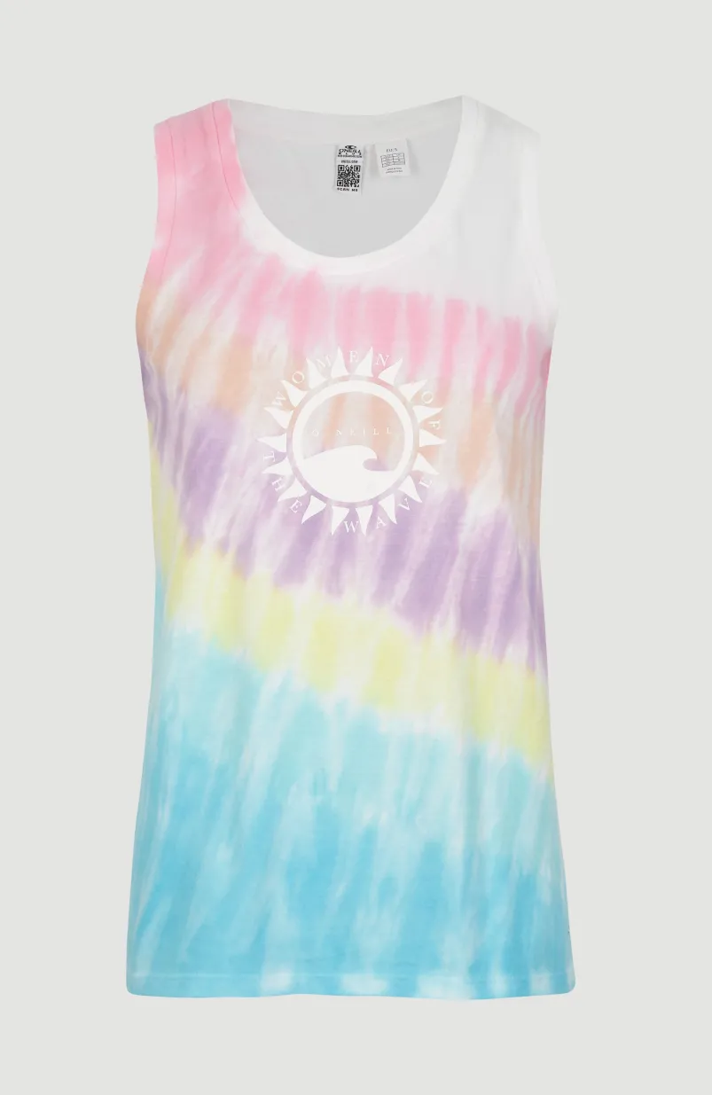 Women Of The Wave Tanktop | Blue Tie Dye