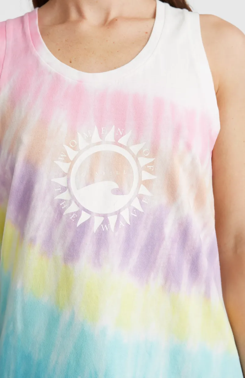 Women Of The Wave Tanktop | Blue Tie Dye