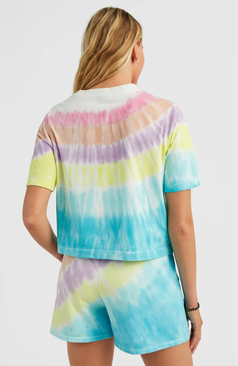 Women Of The Wave Cropped T-shirt | Blue Tie Dye