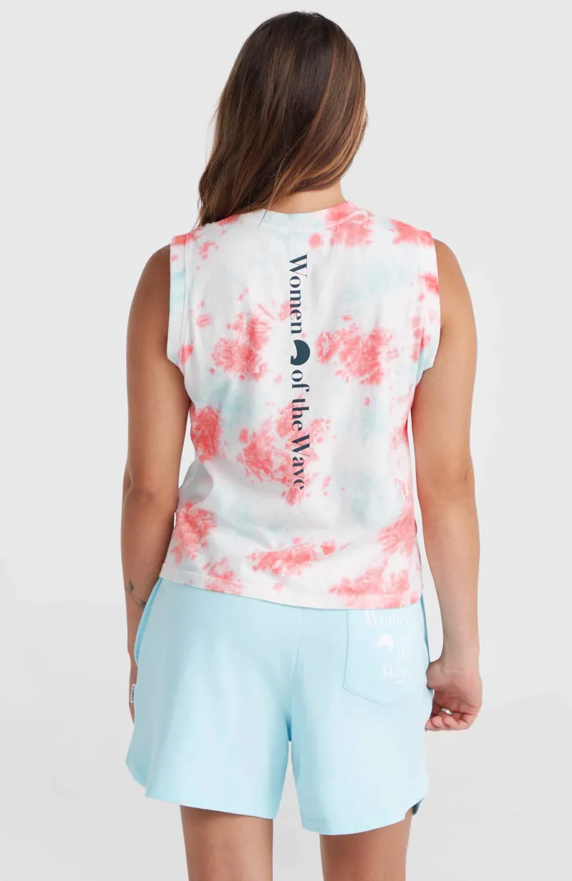 Women Of The Wave Tanktop | Pink Ice Cube Tie Dye