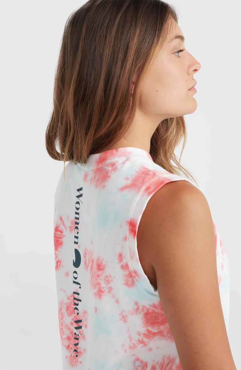 Women Of The Wave Tanktop | Pink Ice Cube Tie Dye