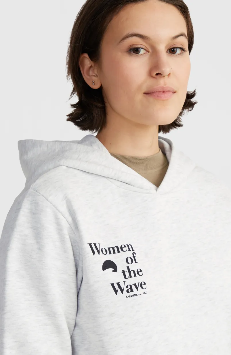 Women Of The Wave Hoodie | White Melange
