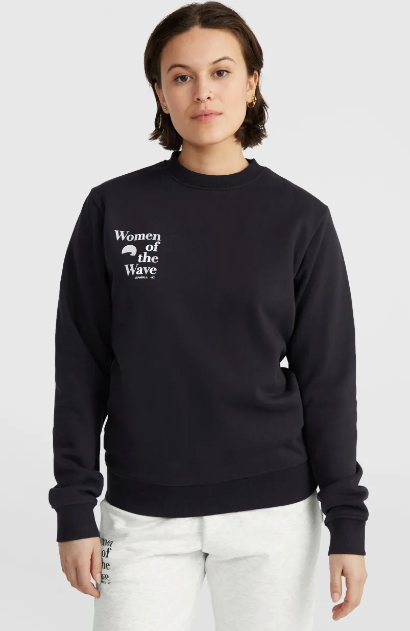 Women Of The Wave Crew Sweater | Black Out