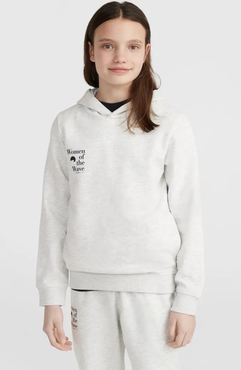 Women Of The Wave Hoodie | White Melange