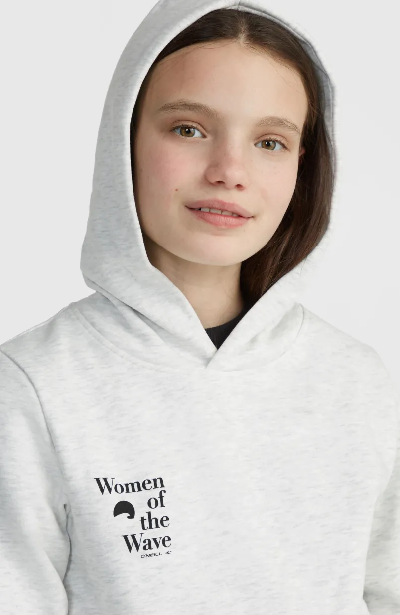Women Of The Wave Hoodie | White Melange