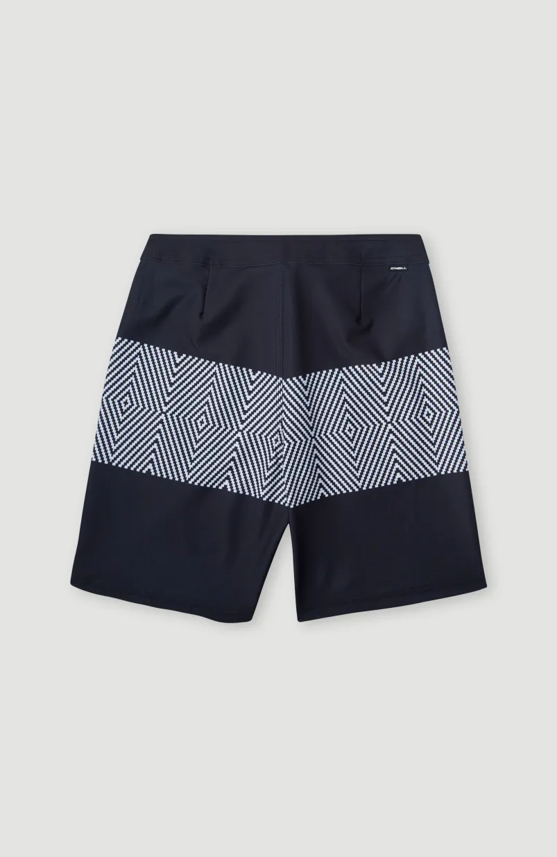 Zwemshort Cali Block 13'' | Black & White SNSC