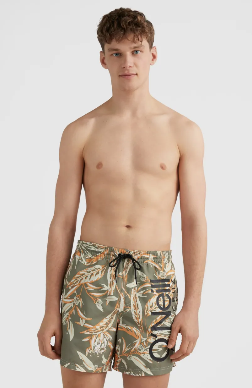Zwemshort Cali Floral 16'' | Deep Lichen Tonal Floral