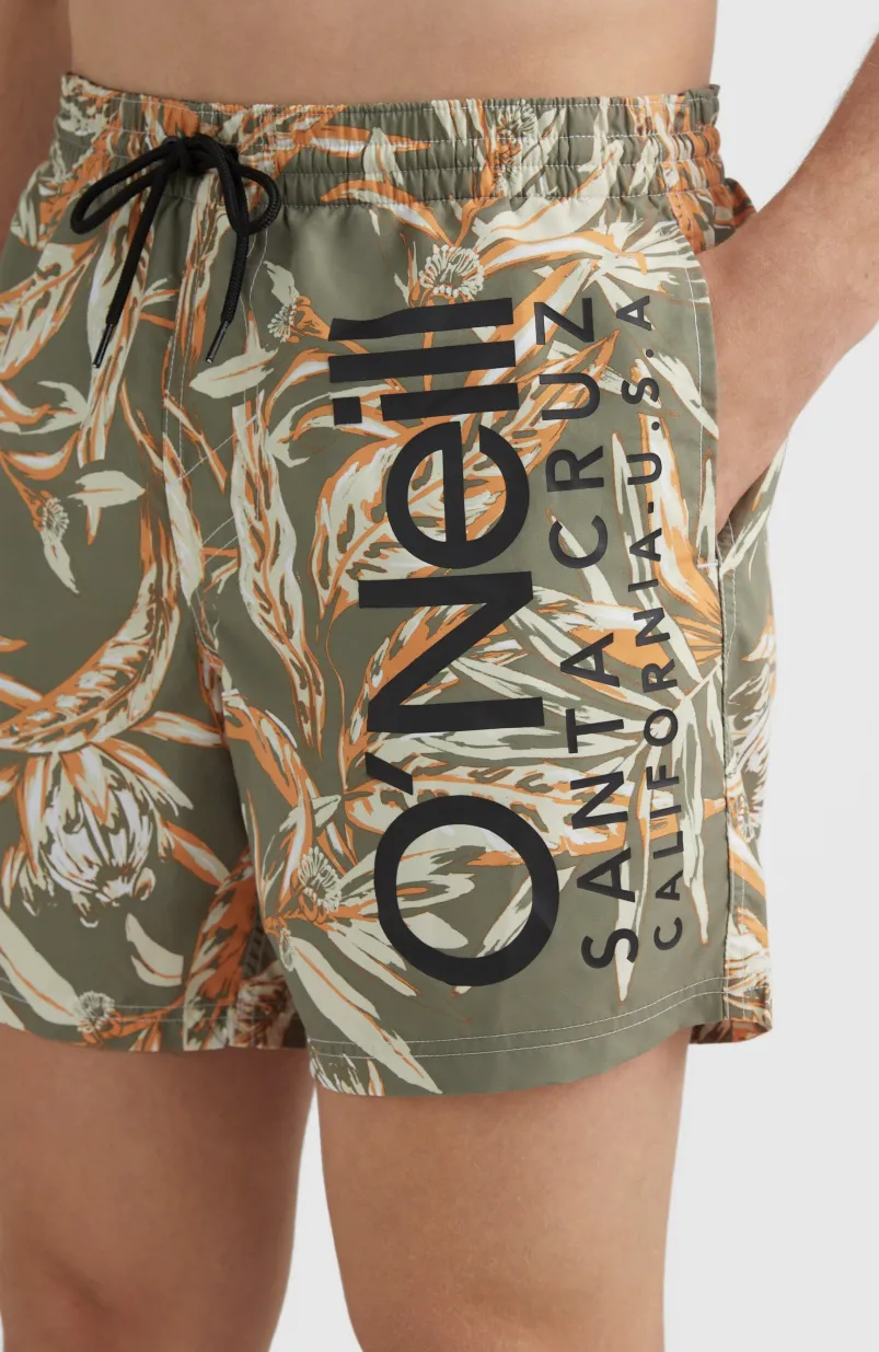 Zwemshort Cali Floral 16'' | Deep Lichen Tonal Floral