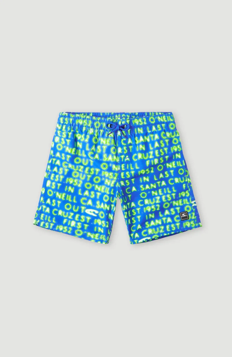 Zwemshort Cali Gradient 14'' | Bright Blue Neon Lights