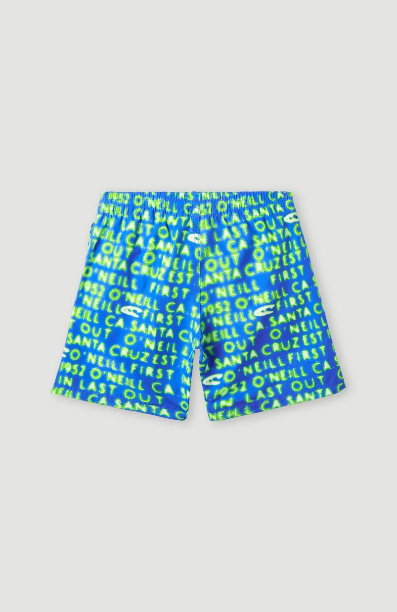 Zwemshort Cali Gradient 14'' | Bright Blue Neon Lights