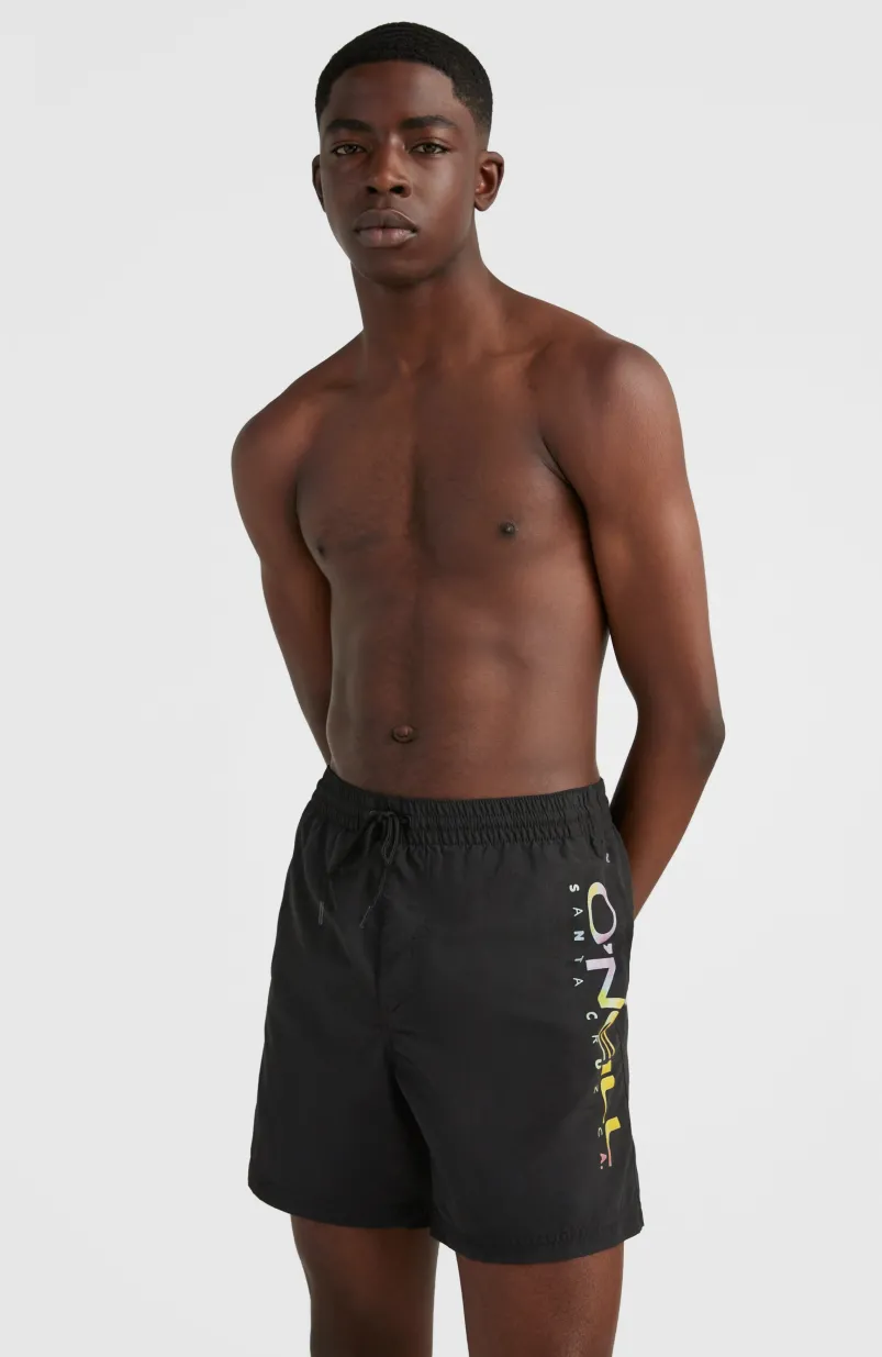 Zwemshort Cali Melted Print 16'' | Black Out