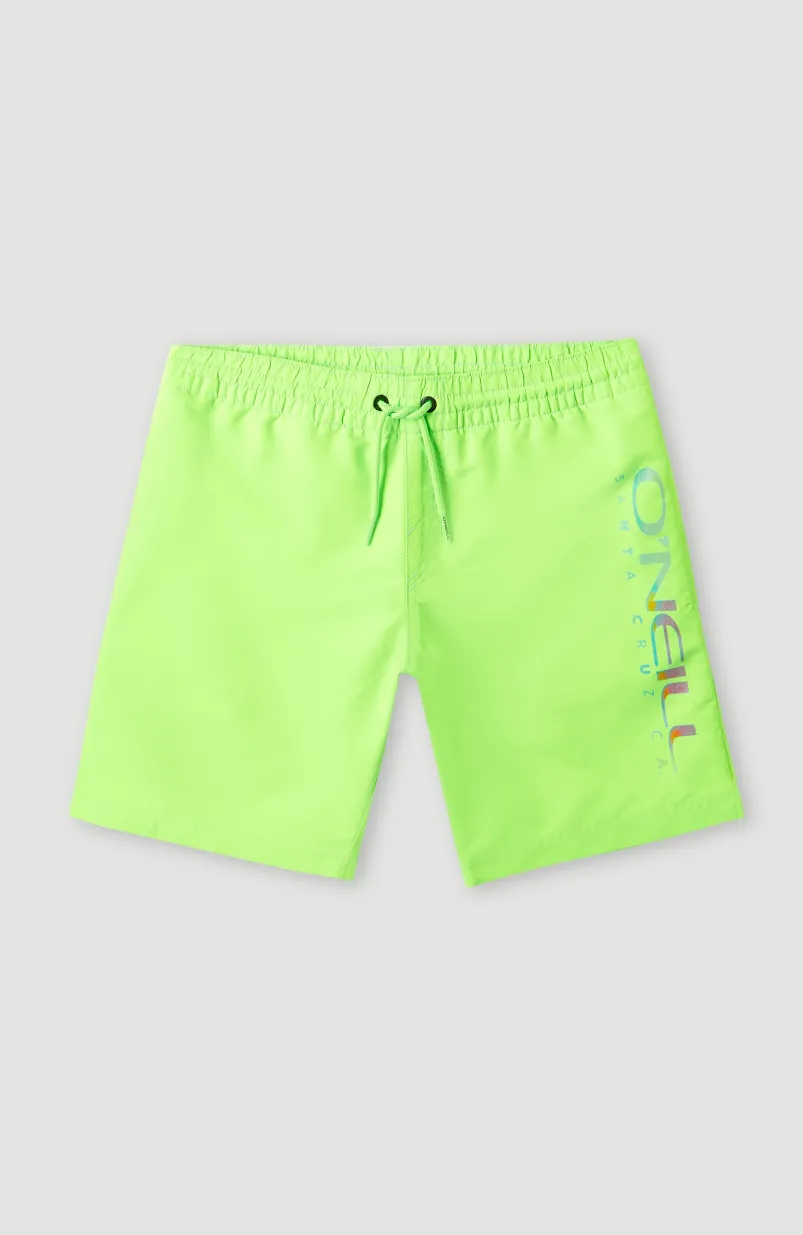 Zwemshort Cali Melting 14'' | Fluor Green