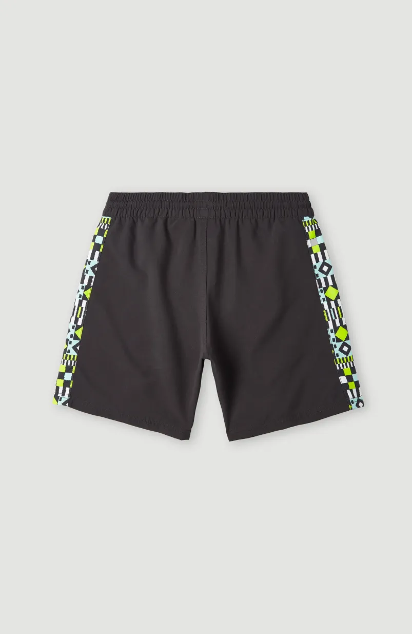 Zwemshort Cali Panel 14'' | Black Out Colour Block